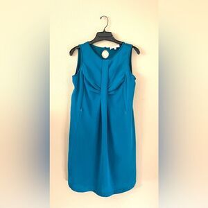 Kimi + Kai Teal Maternity/Nursing Dress